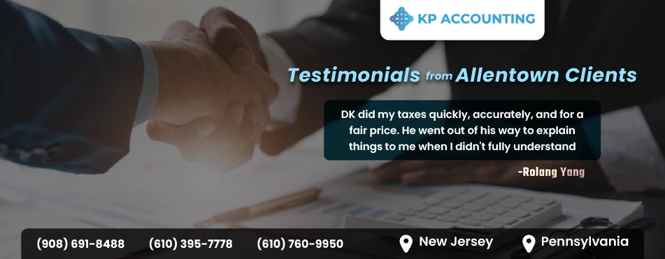 Testimonials from Allentown Accounting Clients